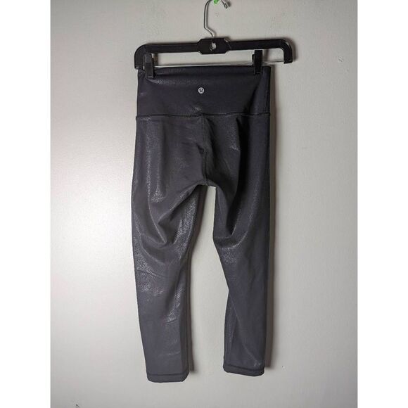 LULULEMON ATHLETICA Wunder Crop High-Rise 'Foil 21' Size 4 - Picture 4 of 9